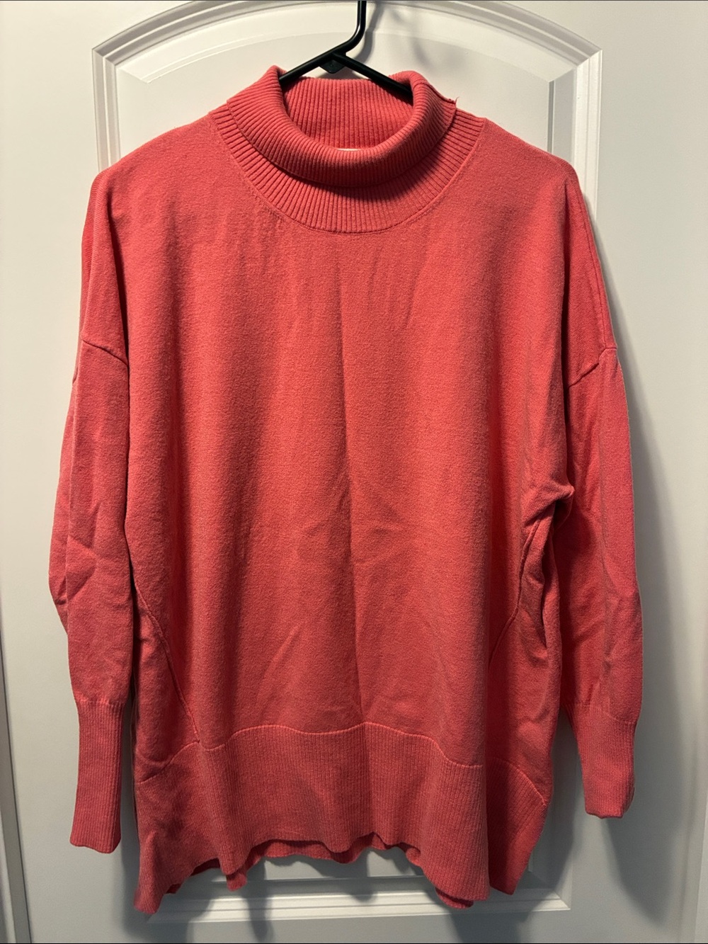 Rafaella Coral Pink Turtleneck Sweater